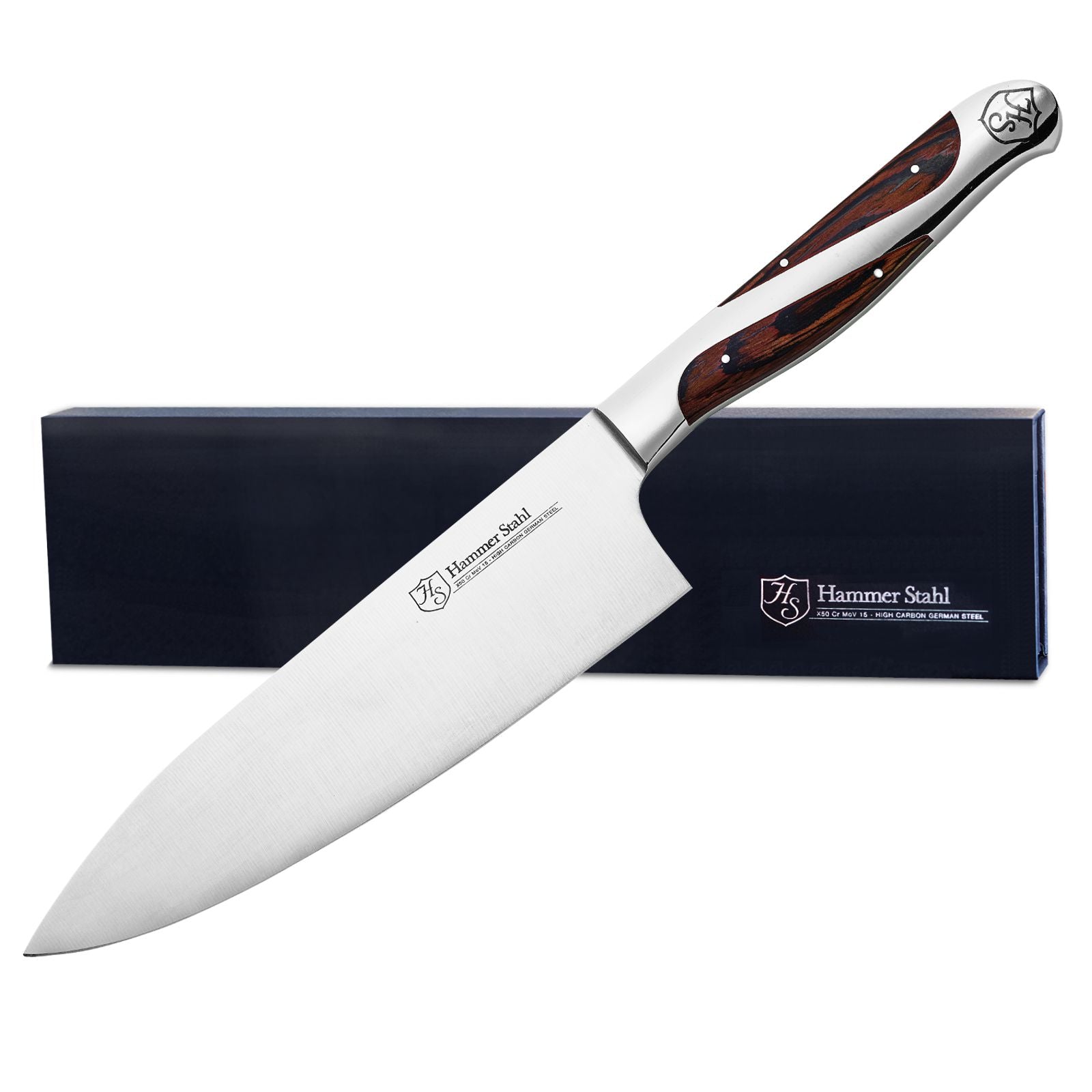 Chef knife carbon steel XC75 8.7 inches blade with leather sheath – Cuisine  Romefort