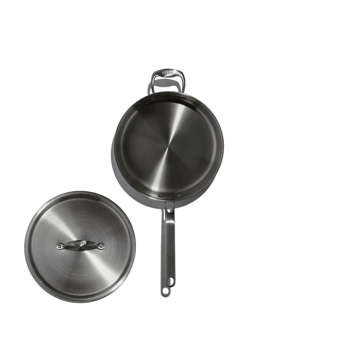 Heritage Steel Cookware Stainless Steel Deep Saute Pan with Cover