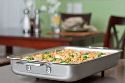 Stainless Clad 9" x 13" Roasting Pan with Handles