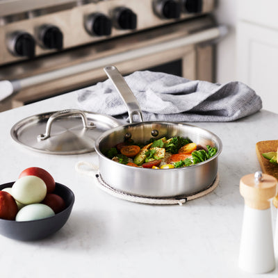 Eater x Heritage Steel 1.5 Quart Mini Sauté with Lid