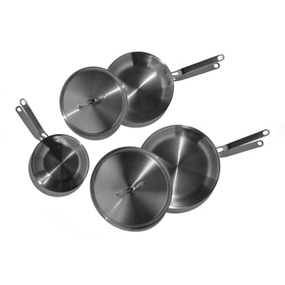 Eater x Heritage Steel 5 Piece Fry Pan Set