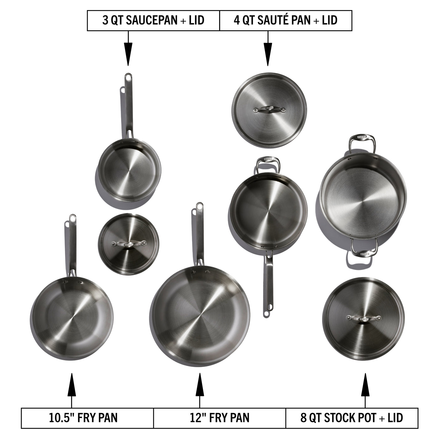 Aluminum Alloy Non-Stick Cookware Set, Pots and Pans - 8-Piece Set 