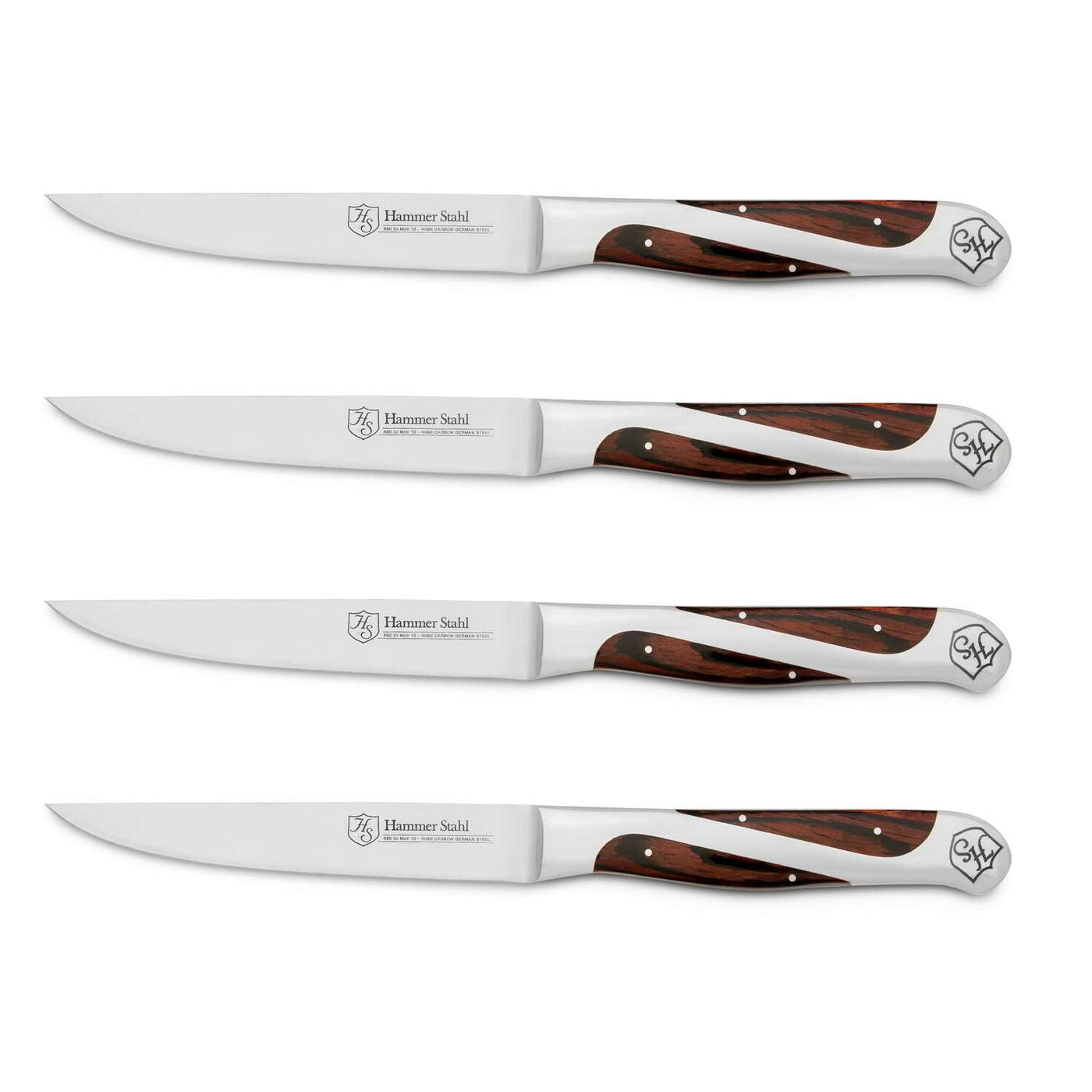 Hammered Antique 4pc Steak Knife Set – Reed and Barton