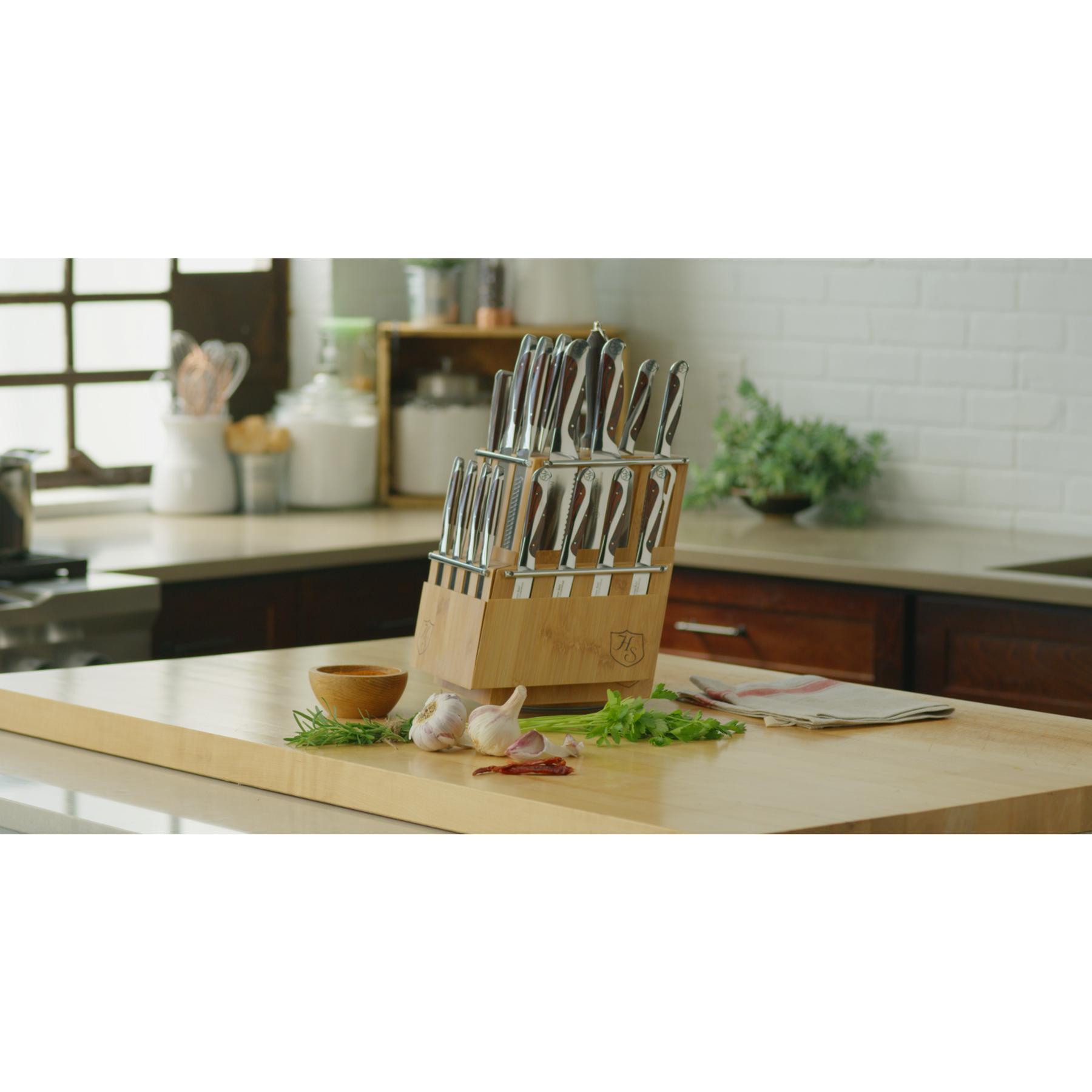 Set of 4 professional kitchen knives in German steel – KazaGoods
