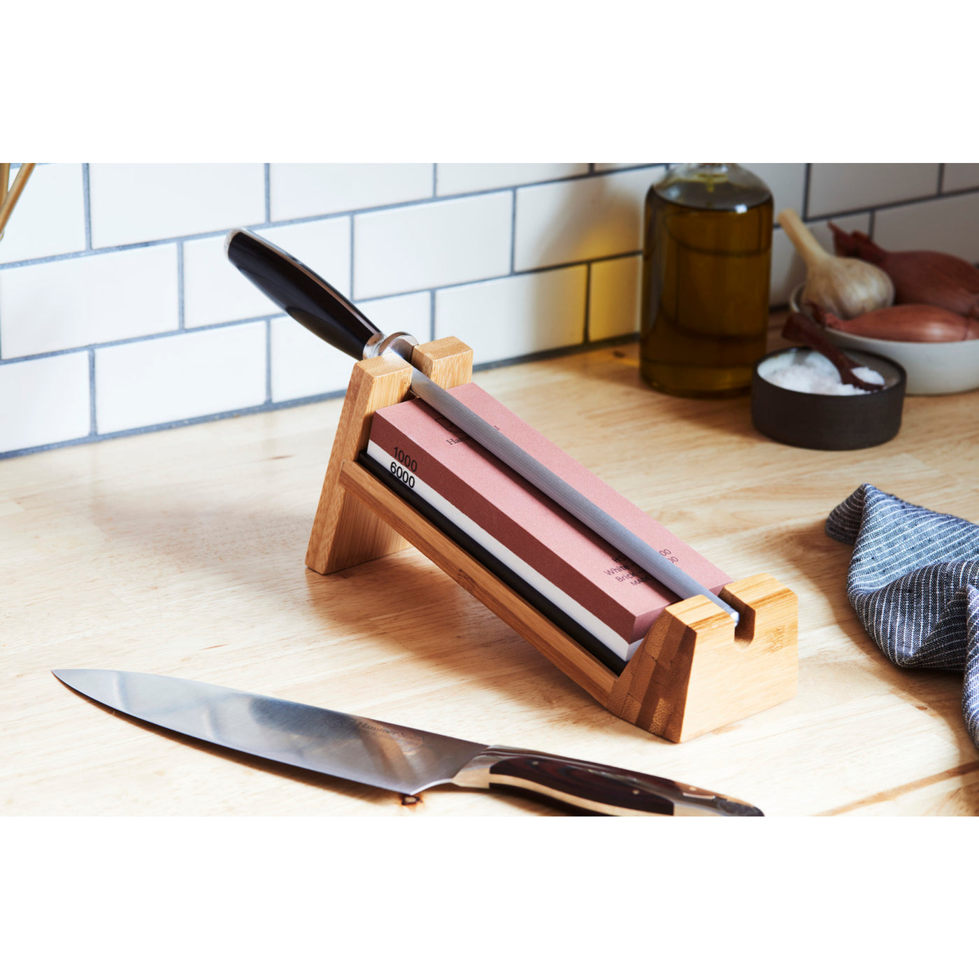 6-Pieces: Sharpening Stones Set Kitchen Knife Sharpener