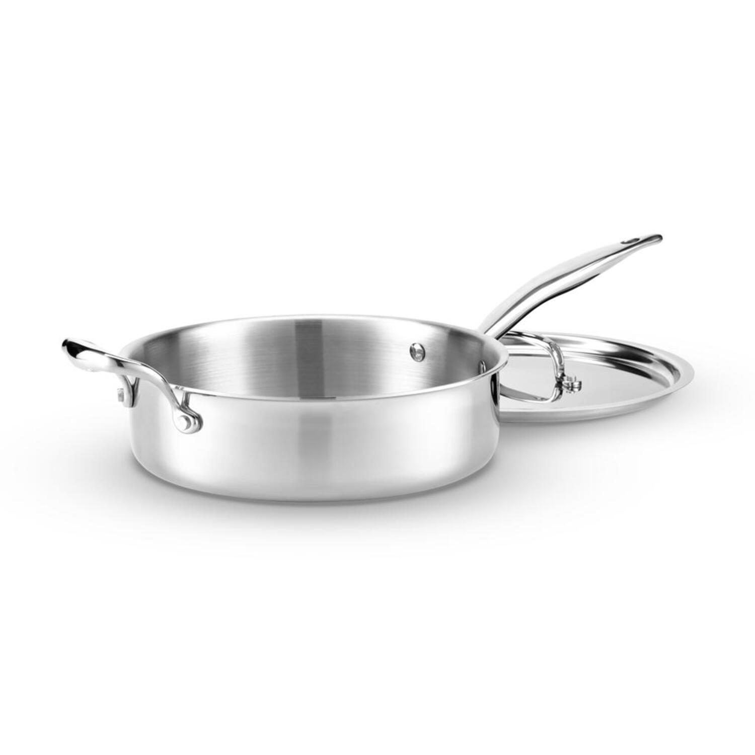 All-Clad Stainless Steel 4-Quart Saute Pan with Lid - The WiC