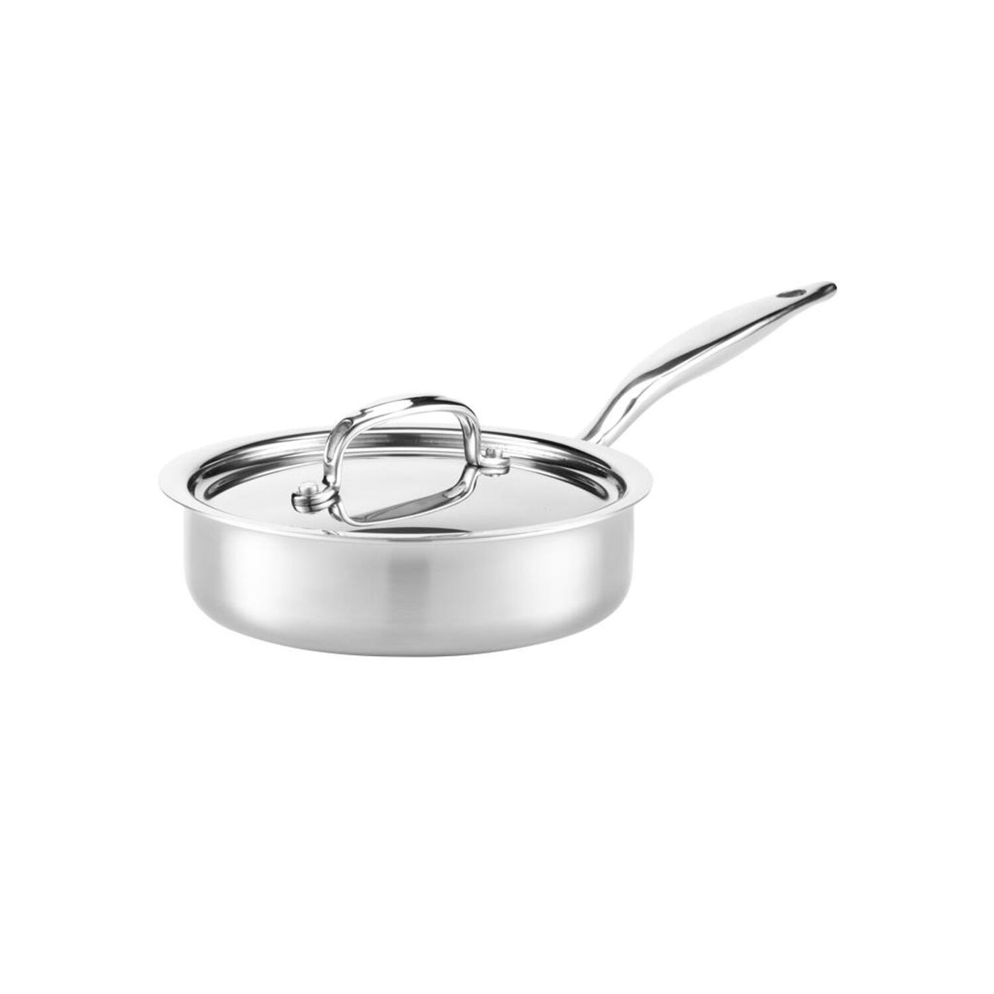 All-Clad D3 Stainless Steel SauteusePan - 3 QT Saute Pan With Lid