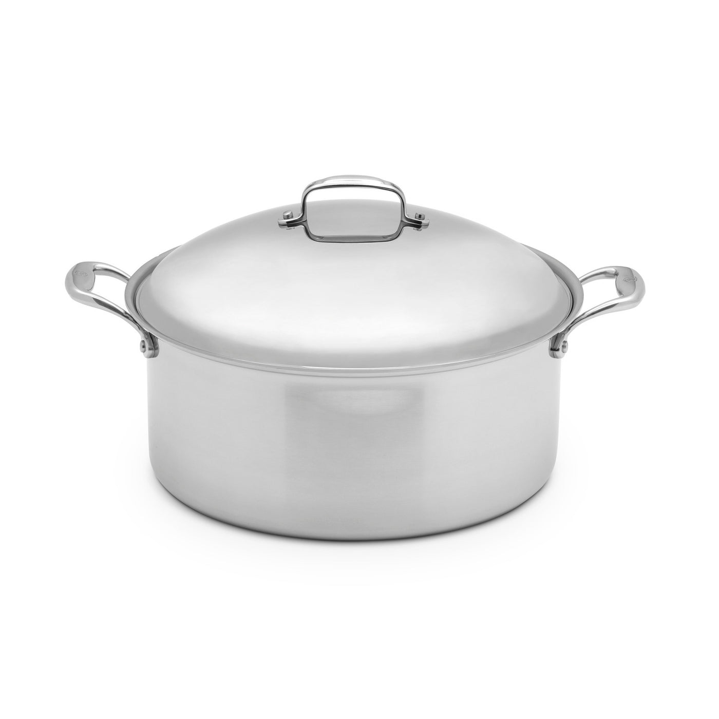 Commercial 12QT Stainless Steel Aluminum-Clad Stock Pot with Cover