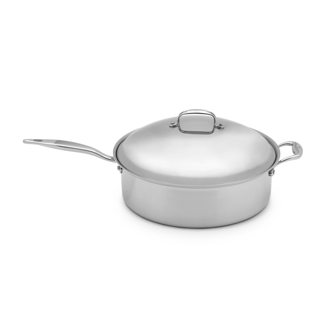 2.5 Qt. Stainless Steel Sauteuse with Lid, Heritage Steel