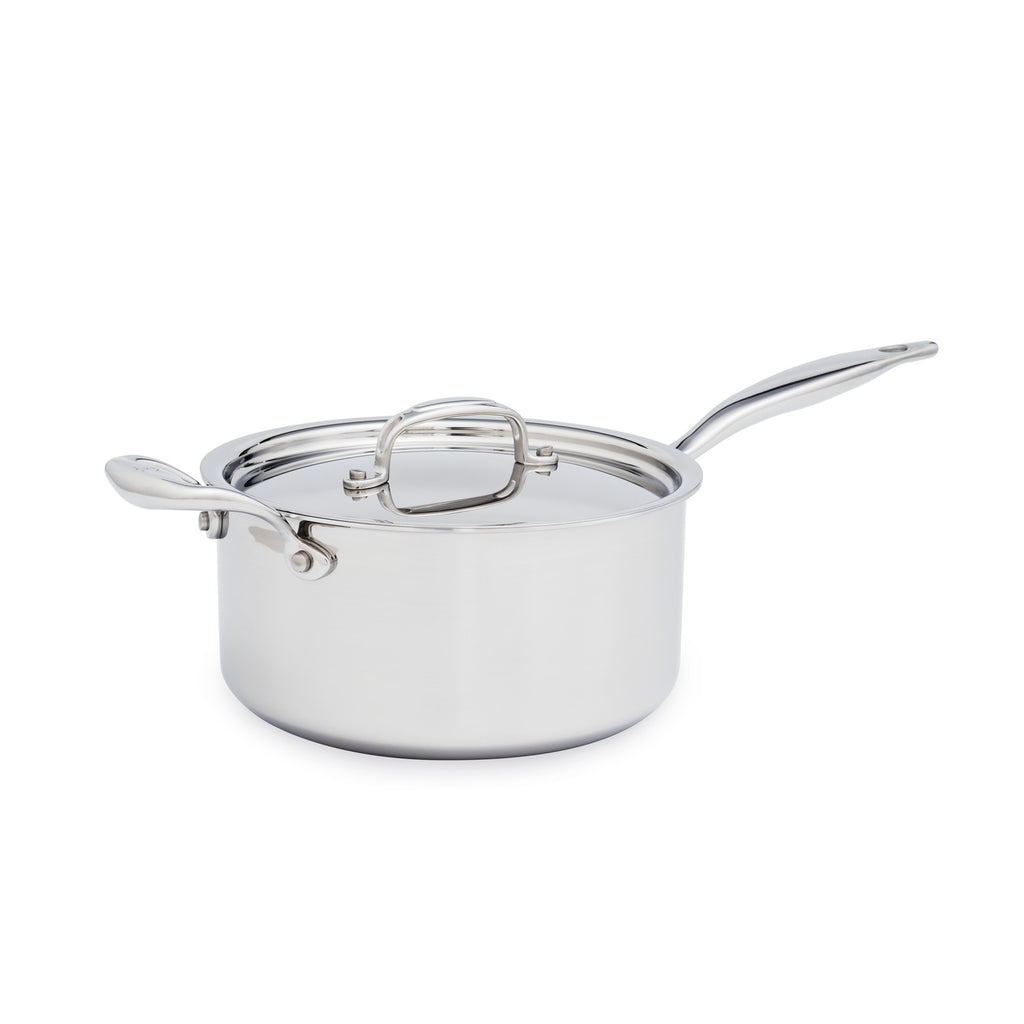 All-Clad d3 Stainless Steel 4-qt. Saucepan with Lid + Reviews