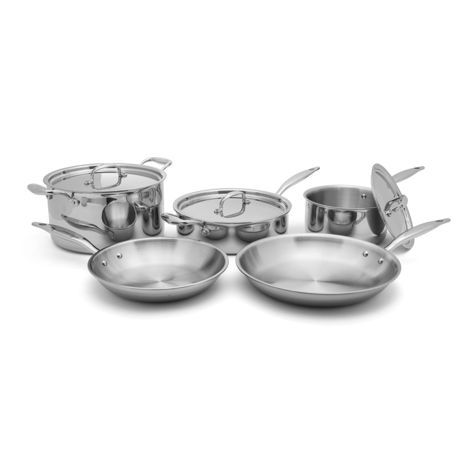 GNT Series Pure Solid Silver Frying Pan